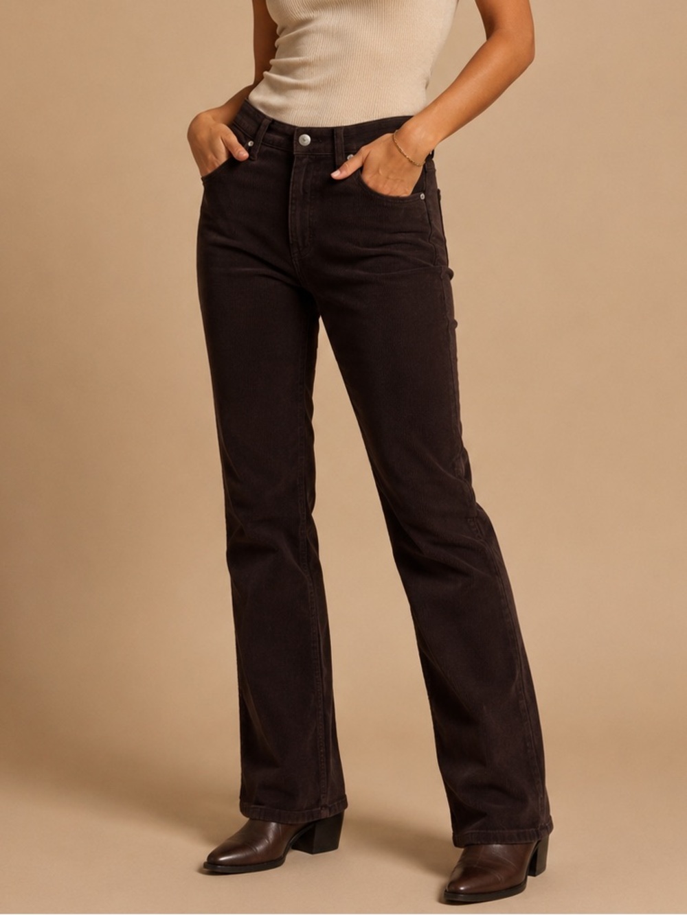 Gap Factory Chocolate Brown Corduroy Pants Size 2